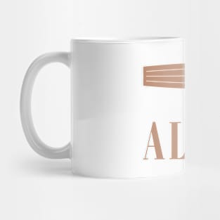 Alaia, Minimalist Surfboard Illustration Mug